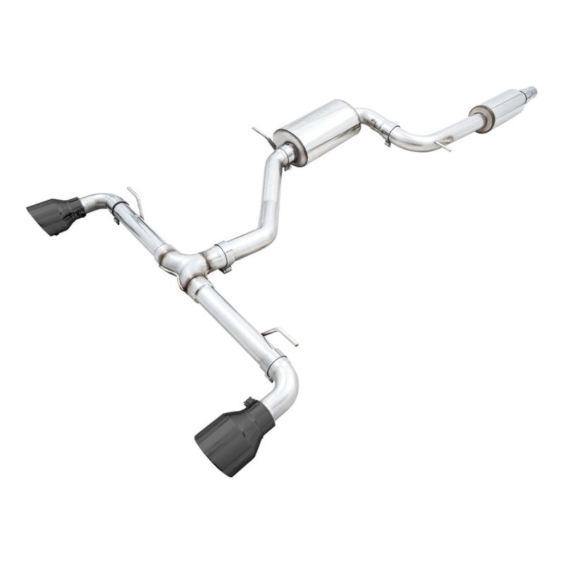 AWE 2022 VW GTI MK8 Touring Edition Exhaust - Diamond Black Tips NP Motorsports