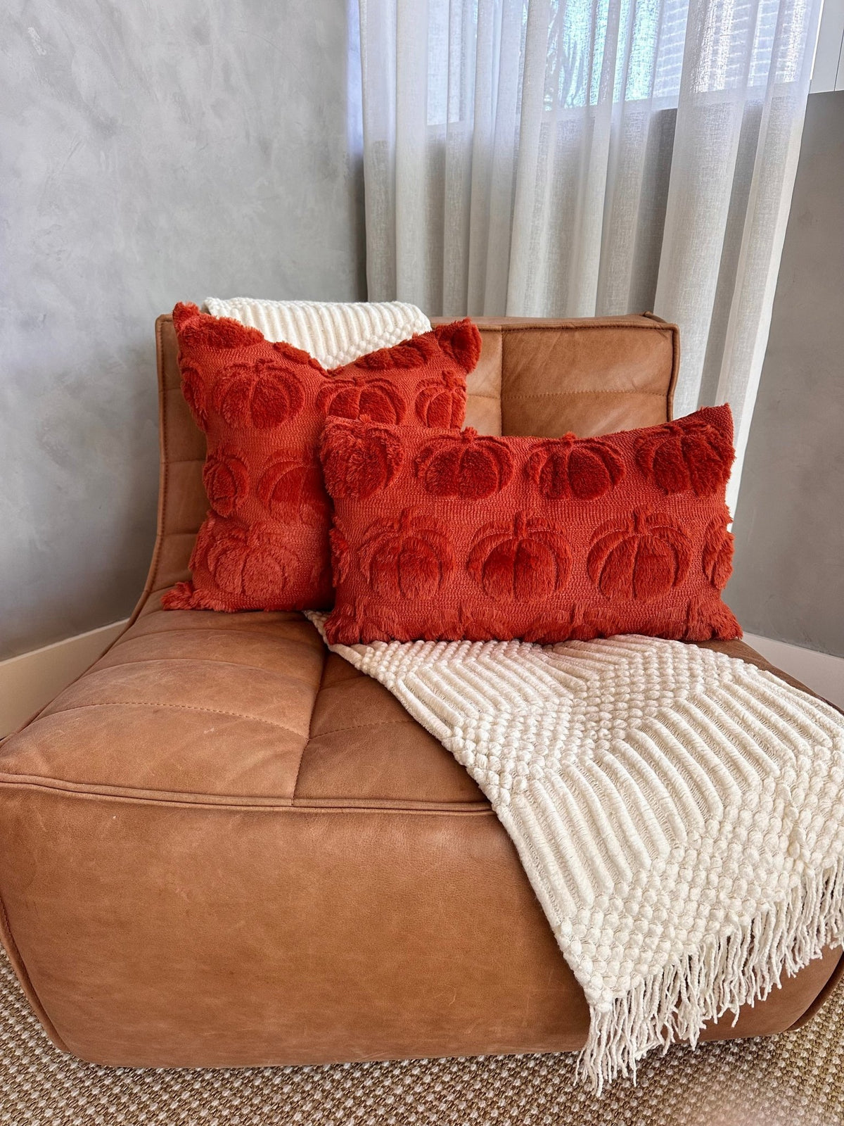 Dark Rust Pumpkin Pillow Cover - Get it from Bo