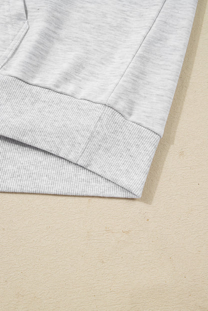 Sophia Patchwork asymmetric Sleeve PLUS Hoodie