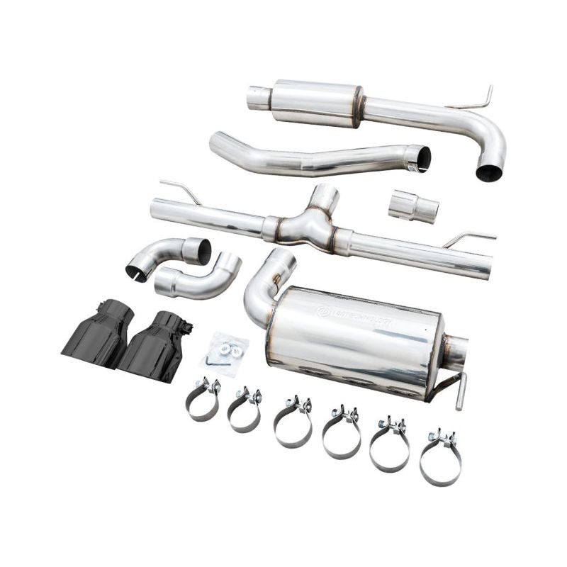 AWE 2022 VW GTI MK8 Touring Edition Exhaust - Diamond Black Tips NP Motorsports