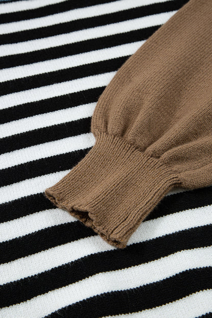 Julieta Colorblock Sleeve Chic Sweater