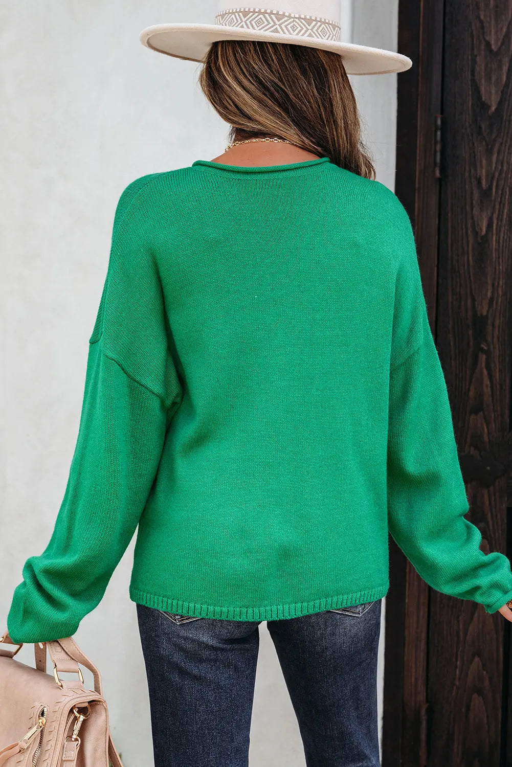 Evatyn Knit Drop Shoulder Sweater