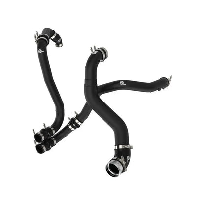 aFe BladeRunner 21-22 Ford F-150 Ecoboost V6-3.5L(tt) Aluminum Hot and Cold Charge Pipe Kit Black NP Motorsports