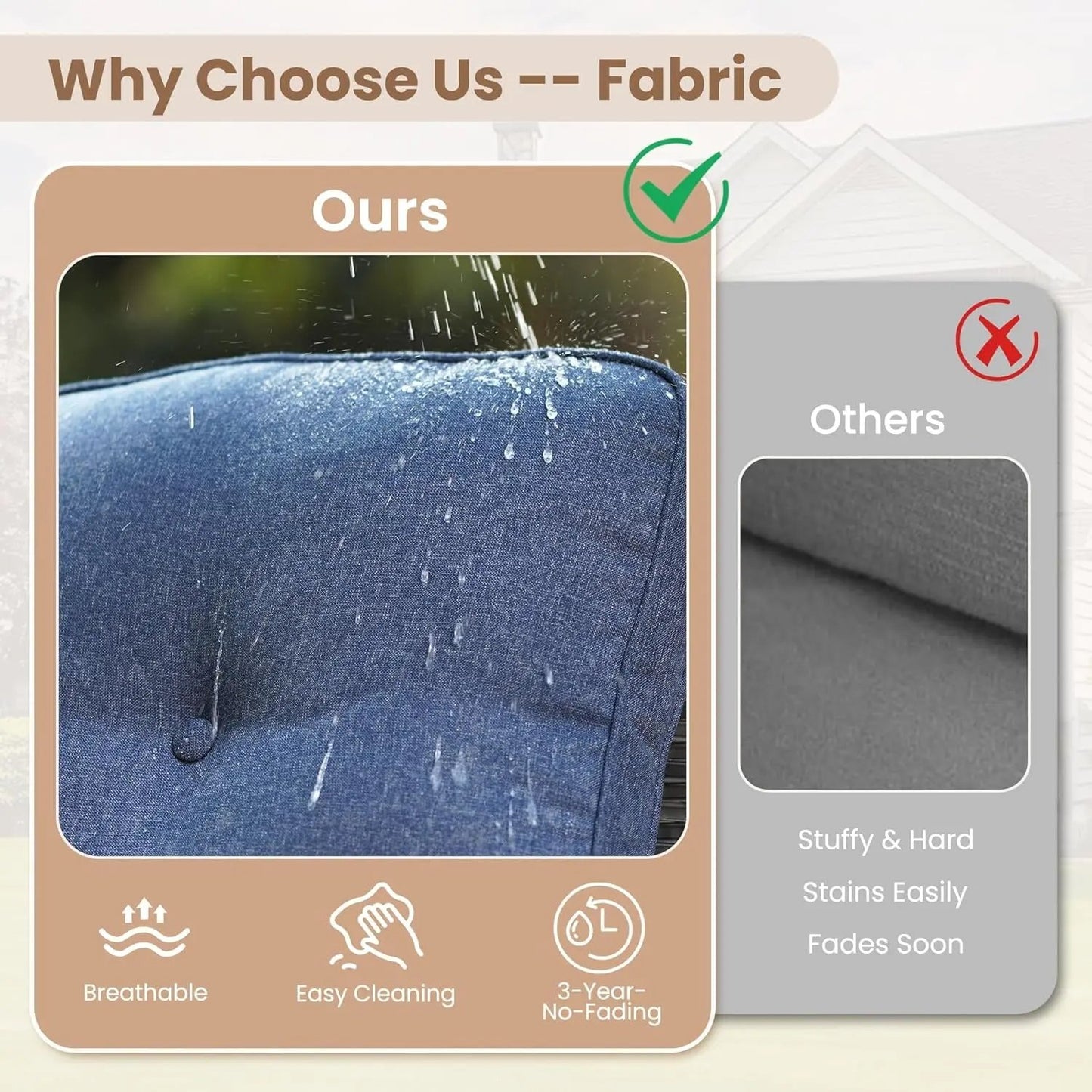 Stylish Outdoor Wicker Furniture Set with Comfortable Seating-3