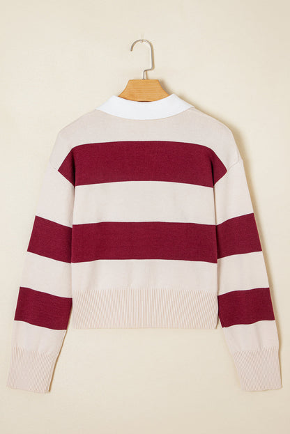 Olivia Knitted Polo Collar Sweater