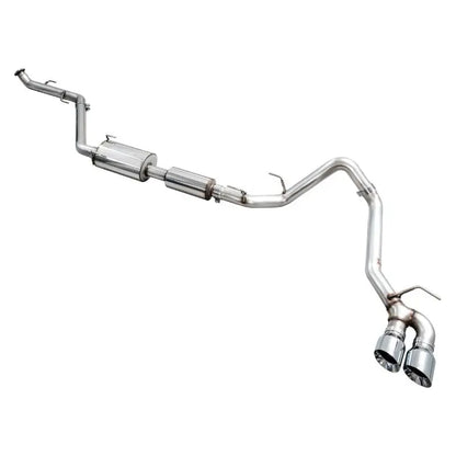 AWE Exhaust - 2024+ Toyota Tacoma Dual Chrome Silver Tips NP Motorsports