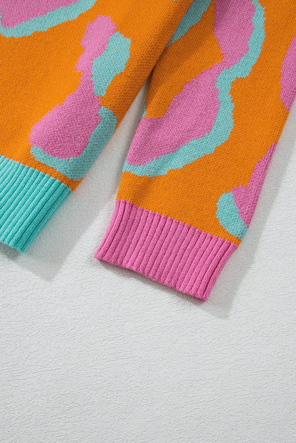 Sophia Colorblock Ribbed Edge Sweater