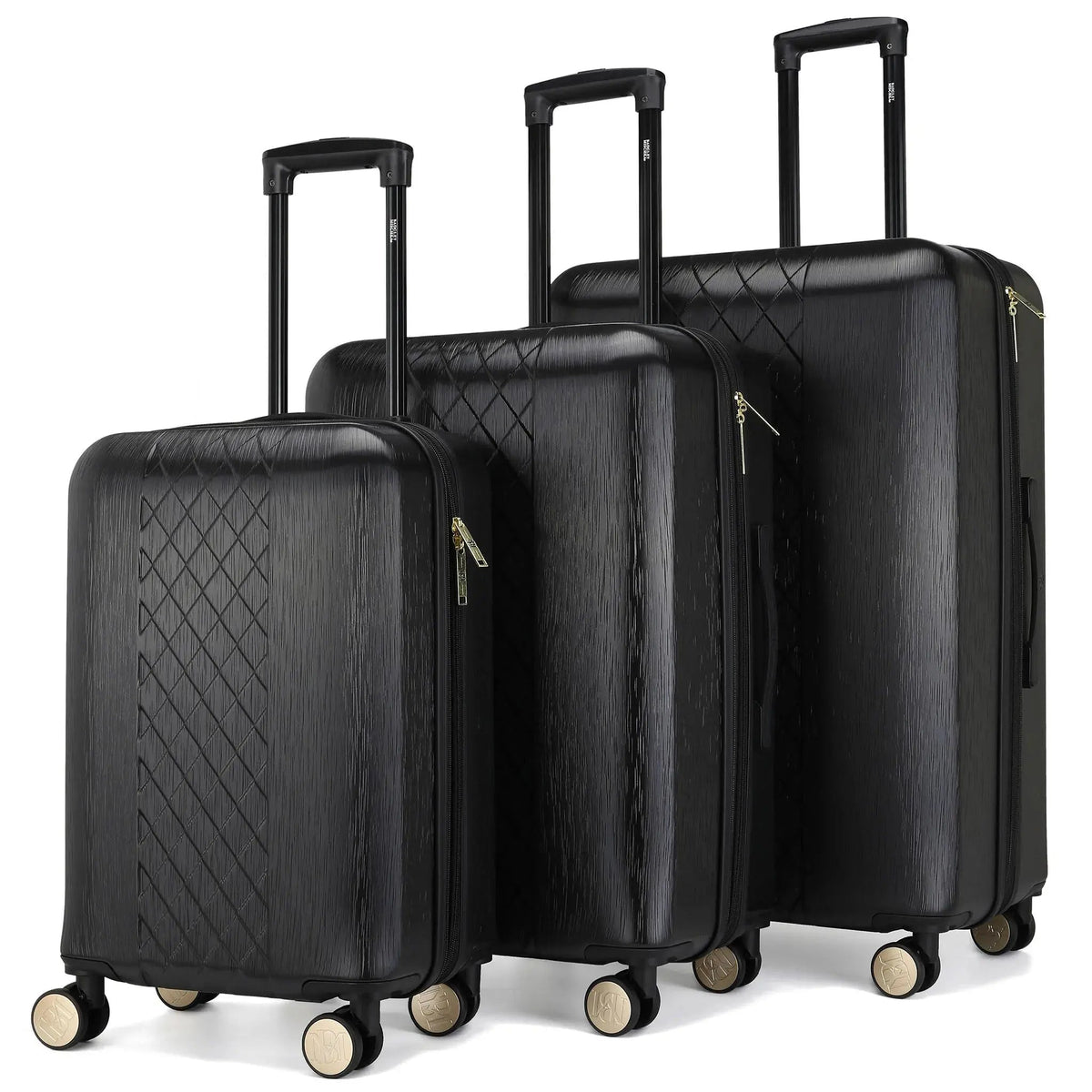 Diamond 3 Piece Expandable Chic Luggage Set - Get it from Bo