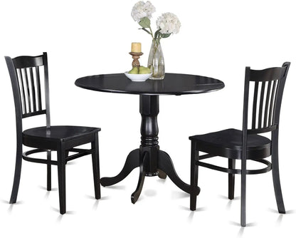 DLGR3-BLK-W Dining Table Set - Get it from Bo