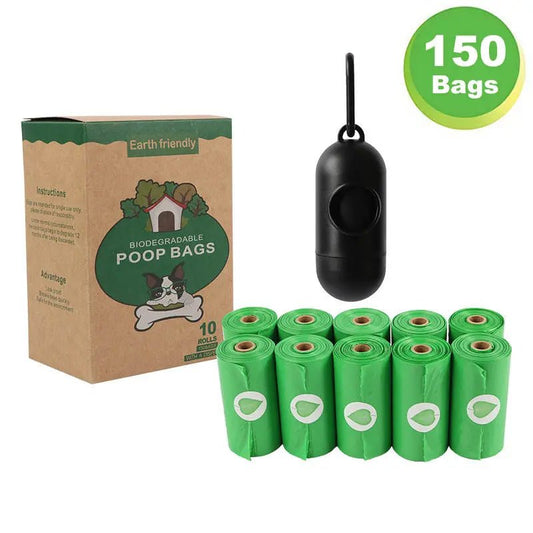 Dog Poop Waste Bags with Dispenser and Leash Clip, 150 Count - Get it from Bo