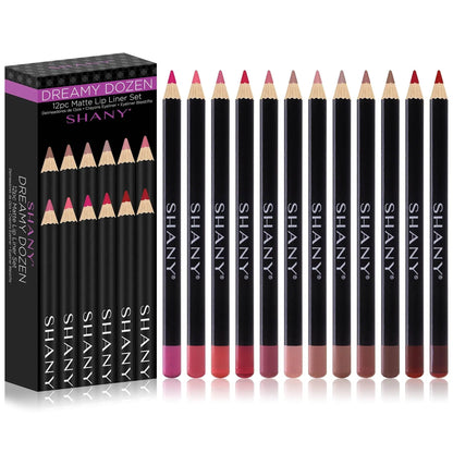 Dreamy Dozen Matte Lip Liner Set - 12 pc - Get it from Bo