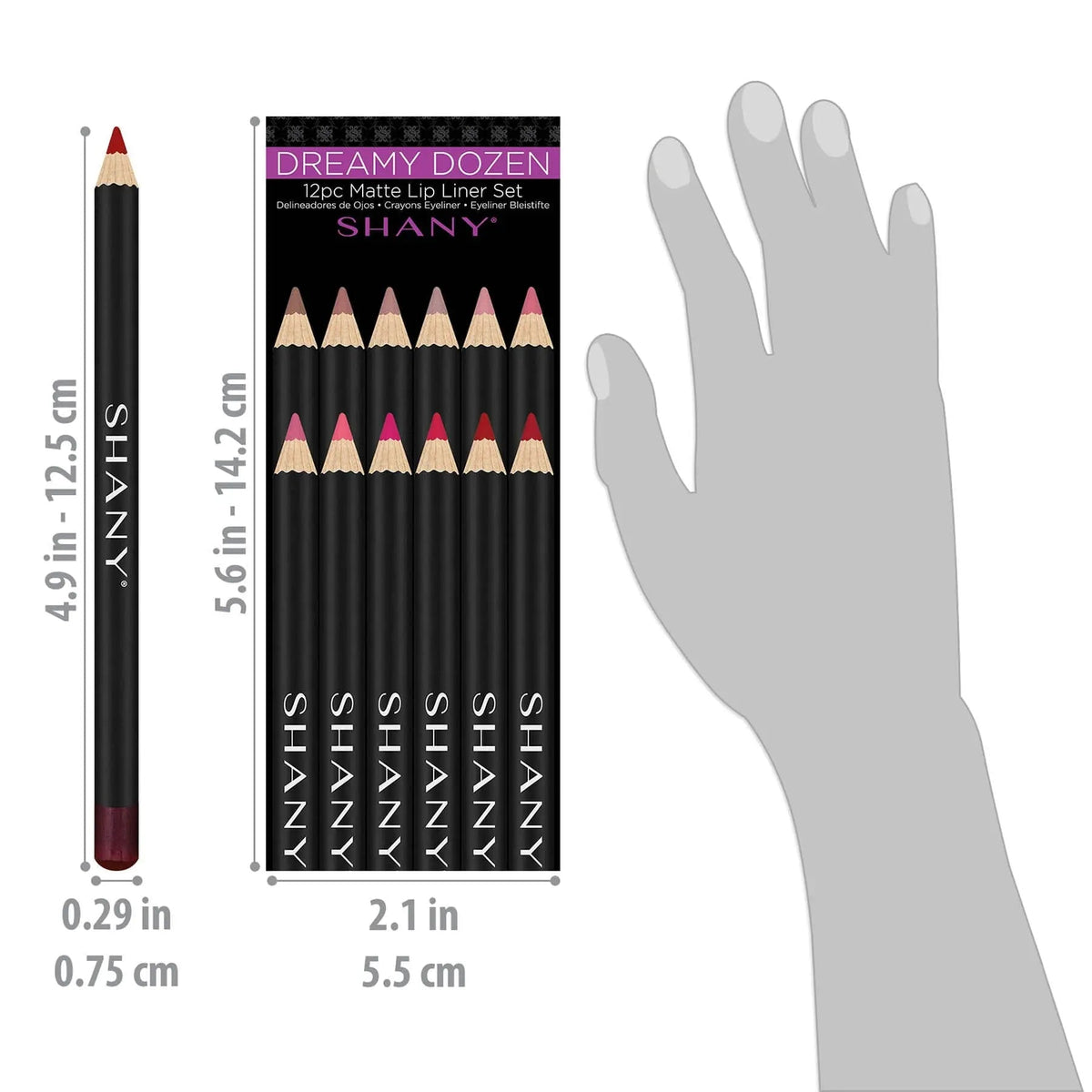 Dreamy Dozen Matte Lip Liner Set - 12 pc - Get it from Bo