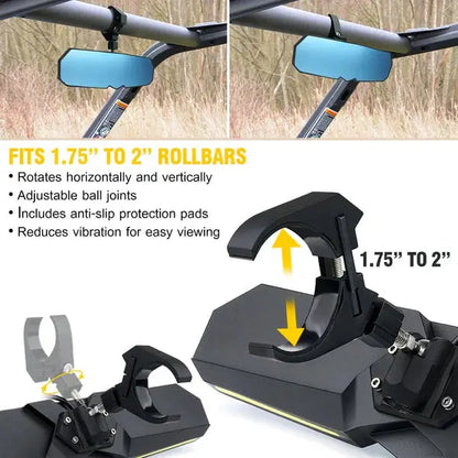 D2D 13" Lighted Rearview Mirror - Get it from Bo