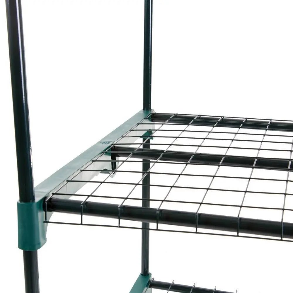 Durable 4-Tier Plant Stand Greenhouse with Zippered PVC Cover - Get it from Bo
