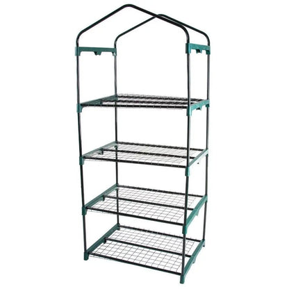 Durable 4-Tier Plant Stand Greenhouse with Zippered PVC Cover - Get it from Bo