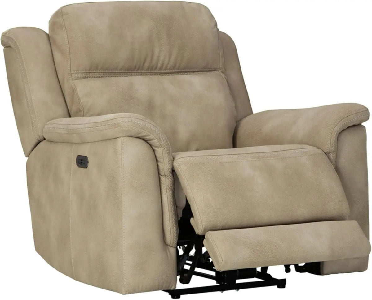 Durapella Power Recliner With Adjustable Headrest Beige - Get it from Bo