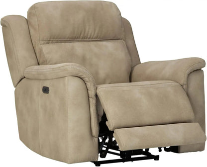 Durapella Power Recliner With Adjustable Headrest Beige - Get it from Bo