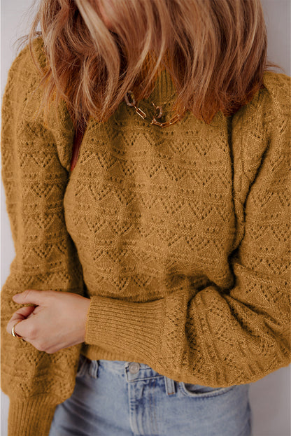 Aria Edge Balloon Sleeve Sweater