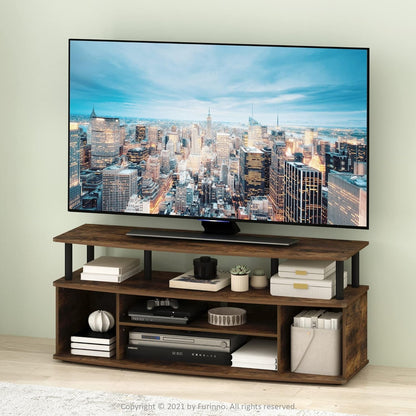 Jaya Amber Pine TV Stand for 55 Inch TV with Storage