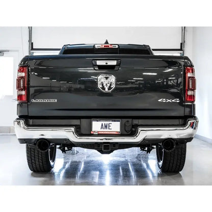 AWE Tuning 19-21 RAM 1500 5.7L (w/Cutouts) 0FG Dual Rear Exit Cat-Back Exhaust - Diamond Black Tips NP Motorsports