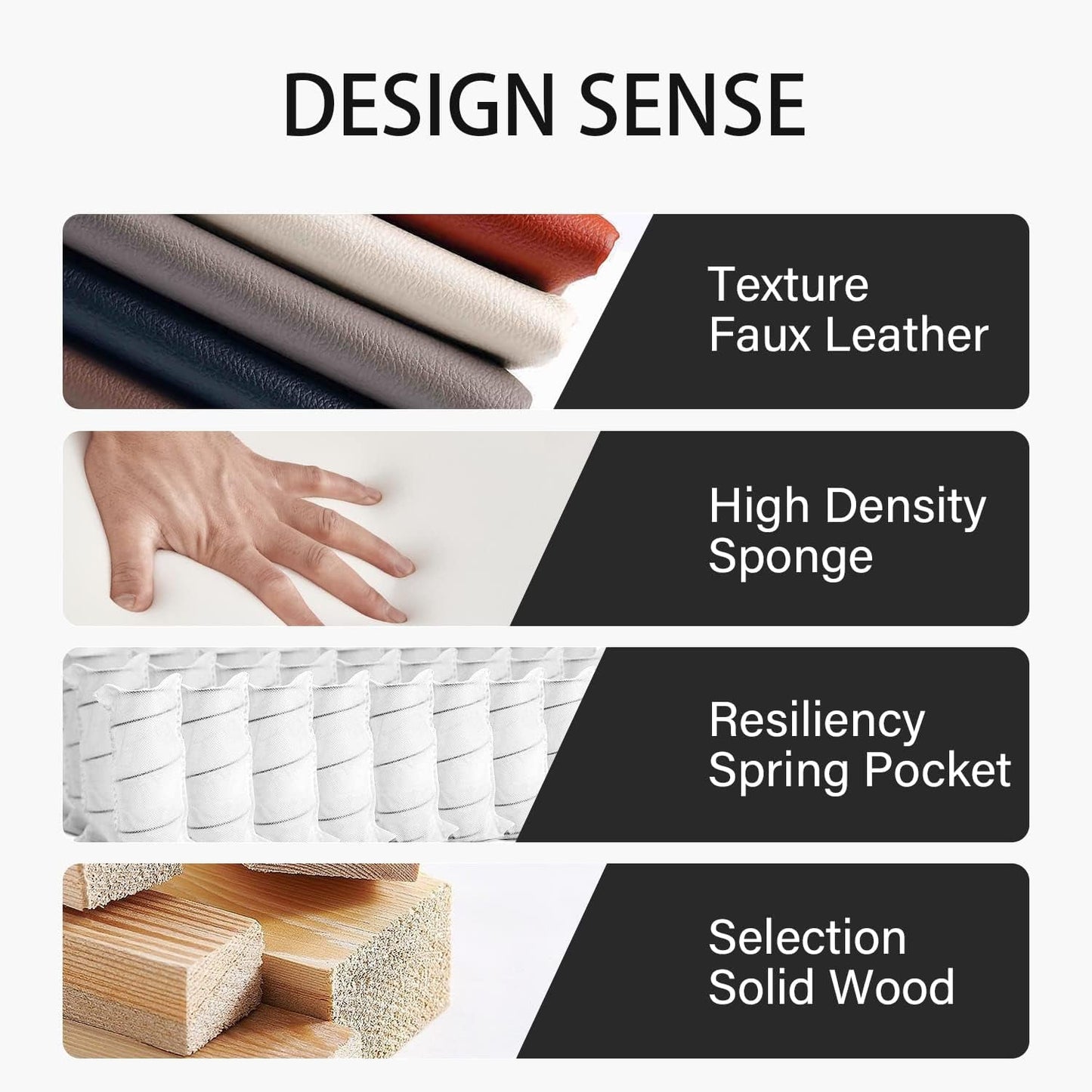 L Shaped Leather Sectional Sofa Left Hand Facing In White ShipItFurniture