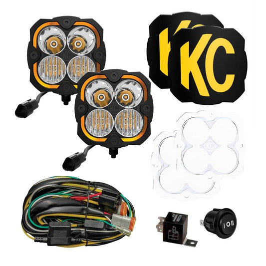 KC HiLiTES FLEX ERA 4 - 2-Light Master Kit Dunes 2 Dezert SXS