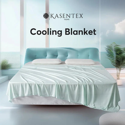 Kasentex All Season Ultra Soft Silky Cooling Blanket, Hypoallergenic and Breathable Kasentex