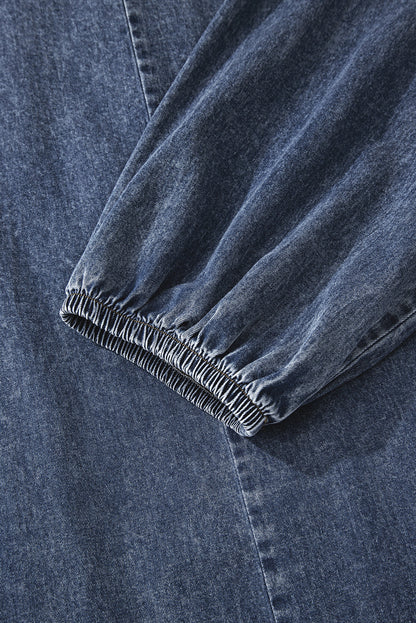 Autumn Tied Pleated Mini Dress