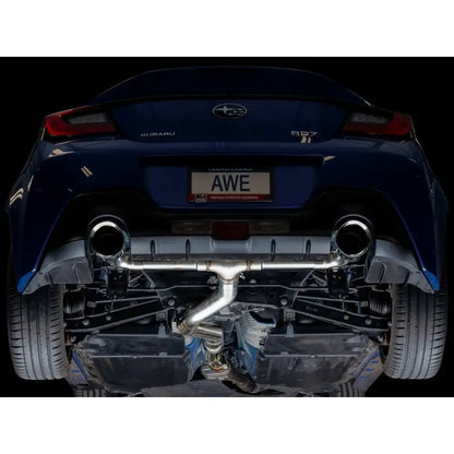 AWE Subaru BRZ/ Toyota GR86/ Toyota 86 Track Edition Cat-Back Exhaust- Chrome Silver Tips NP Motorsports