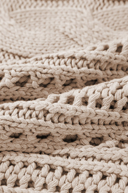 Emma Cable Knit Cropped Sweater