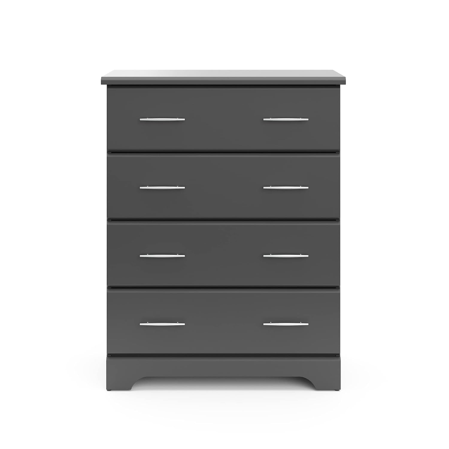 Brookside 4 Drawer Dresser (Gray) – GREENGUARD Gold Certified, Dresser for Nursery, 4 Drawer Dresser, Kids Dresser, Nursery Dresser Drawer Organizer, Chest of Drawers ShipItFurniture