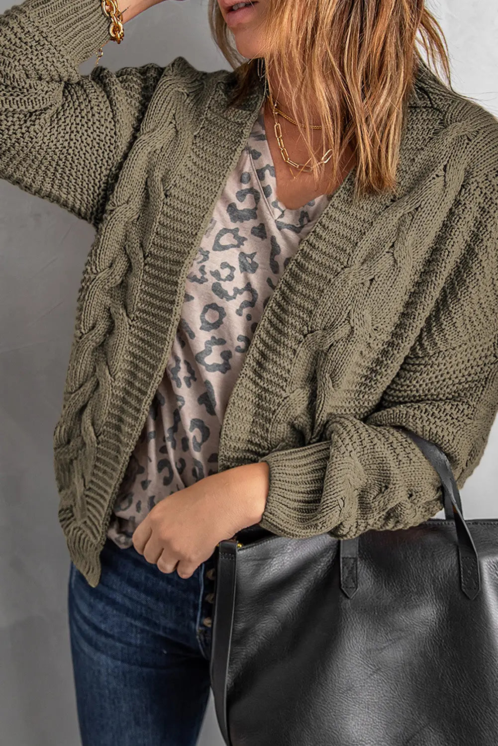 Lyralara Long Sleeve Knit Cardigan