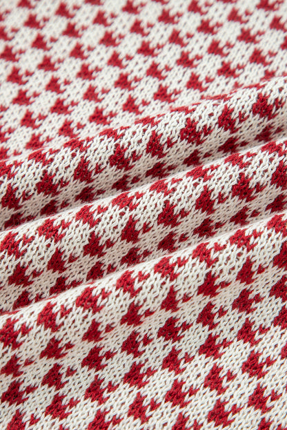 Kinley Pattern Lantern Sleeve Sweater