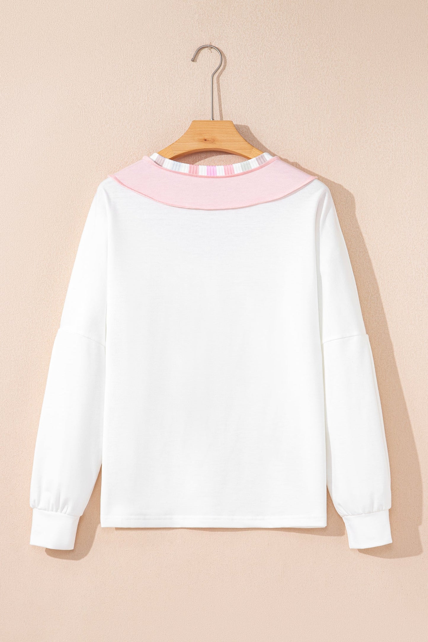 Promise Color Block Loose Long Sleeve Top