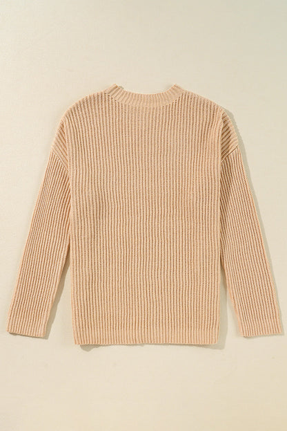 Avery Side Slits Loose Sweater