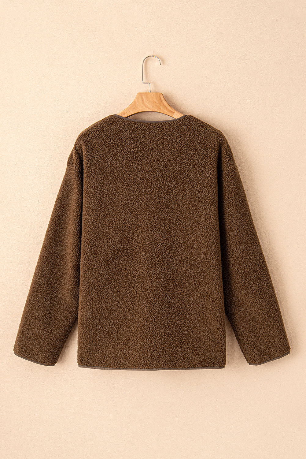 Abigail Coffee toggle Teddy Coat