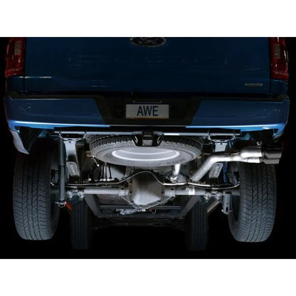 AWE 0FG 21+ Ford F150 Dual Side Exit Cat-Back Exhaust - 4.5in Diamond Black Tips NP Motorsports