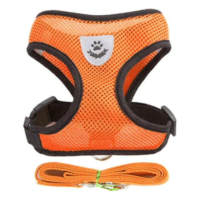 Small Dog Pet Chest and Back Breathable Dog Leash Collar Get it from Bo