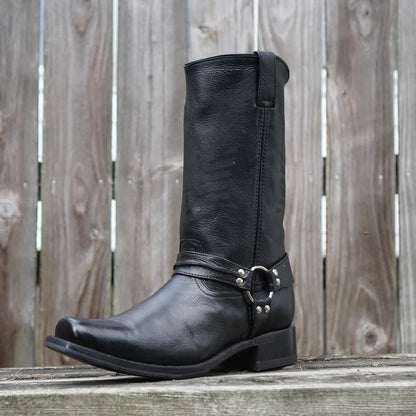 Eagle Rider Men's Leather Biker Boots (H50021) - Get it from Bo