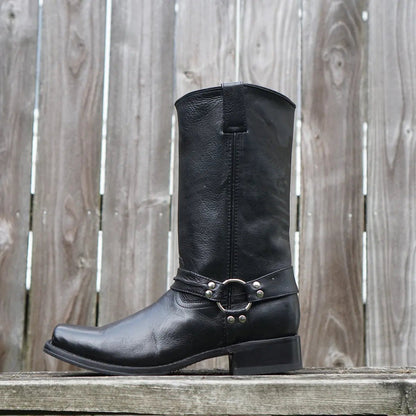 Eagle Rider Men's Leather Biker Boots (H50021) - Get it from Bo