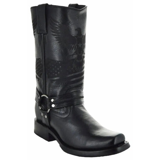 Eagle Rider Men's Leather Biker Boots (H50021) - Get it from Bo