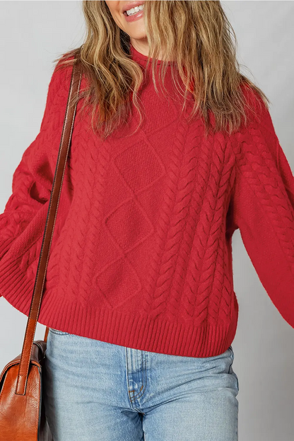 Joanna Cable Knit Baggy Sweater