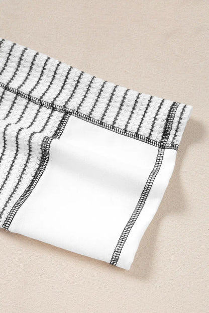 Alaia Sleeve Raglan Patchwork Top