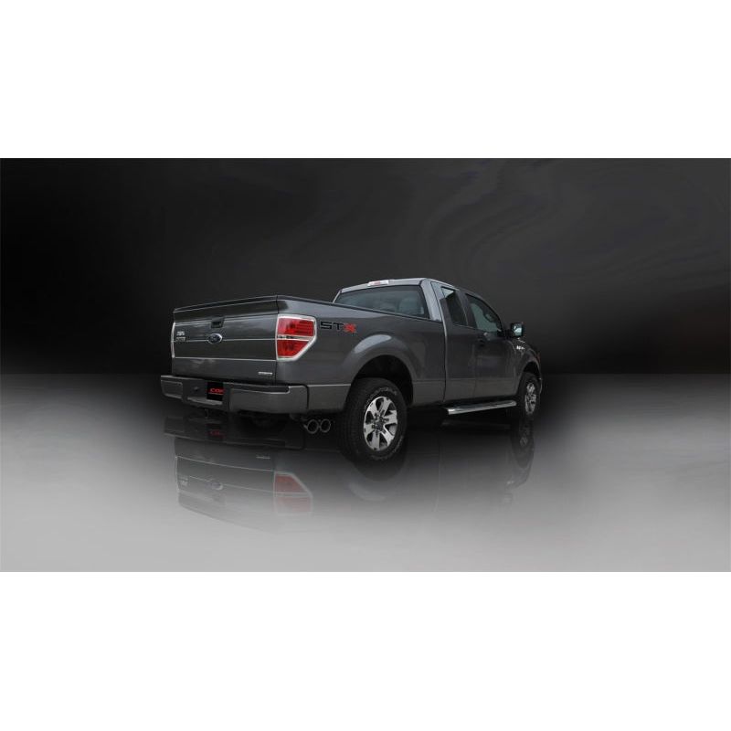 Corsa 11-13 Ford F-150 5.0L V8 Black Sport Cat-Back Exhaust NP Motorsports