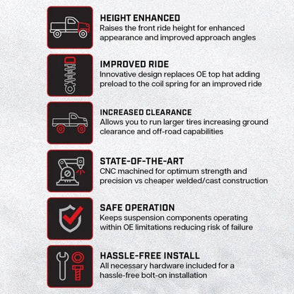 Camburg 2005-2023 Toyota Tacoma / 03-24 Toyota 4Runner Dominator Preload Spacer Kit NP Motorsports