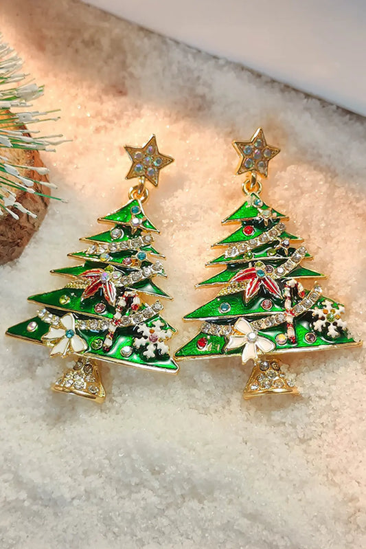 Anne Star Christmas Tree Earrings