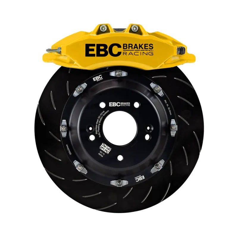EBC Racing 07-13 BMW M3 (E90/E92/E82) Yellow Apollo-6 Calipers 380mm Rotors Front Big Brake Kit - Get it from Bo