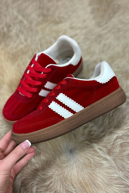 Harper Lace Up Flat Shoes