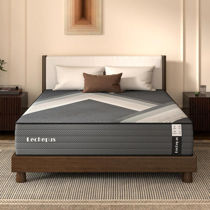 10 Inch Medium Firm Hybrid Queen Mattress in Box ShipItFurniture