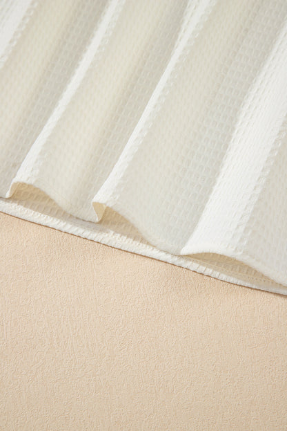 Ava Trim Waffle Knit Blouse